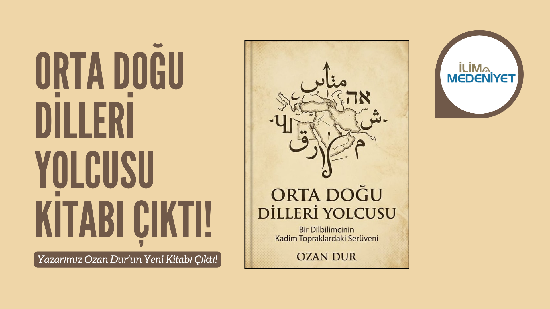 ORTA DOĞU DİLLERİ YOLCUSU KİTABI ÇIKTI!